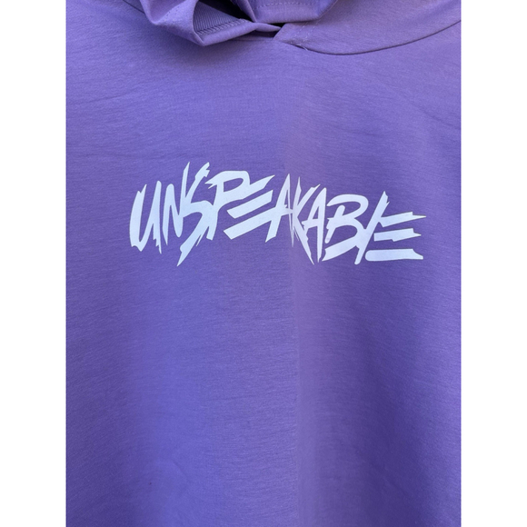 Unspeakable Hoodie & Jogger Set Purple Black Size 16 Youth - Picture 3 of 13